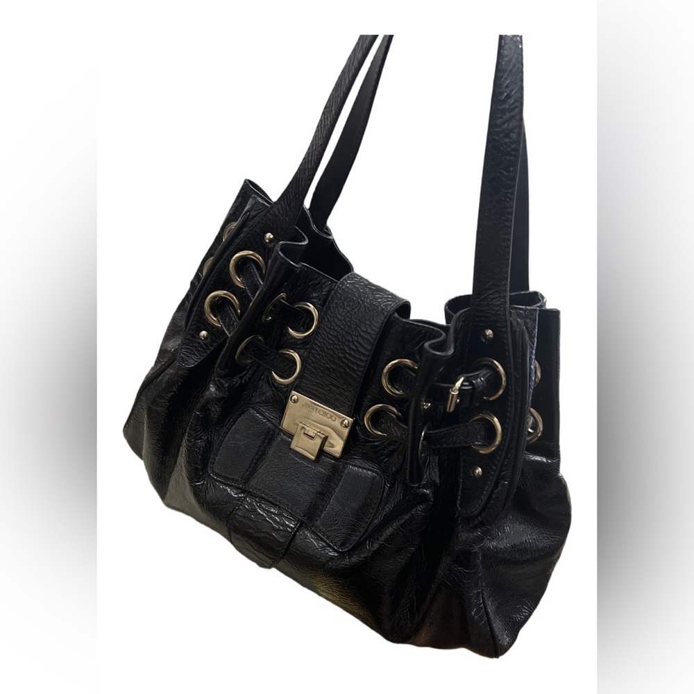 Jimmy Choo crushed patent Leather Ramona Bag!